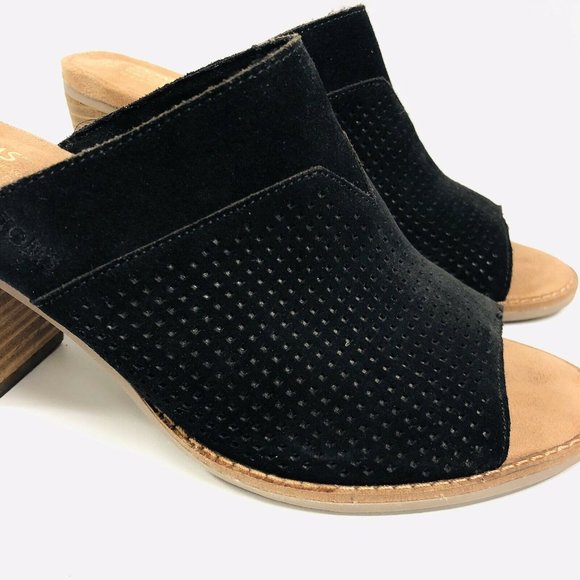 TOMS Size 8.5 W Leather Majorca Mule Sandal - Picture 3 of 9